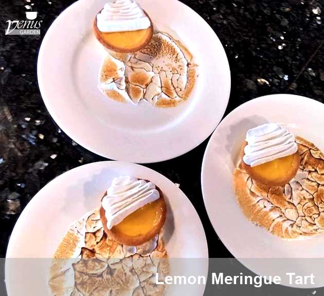 lemon meringue tart in Venus Garden